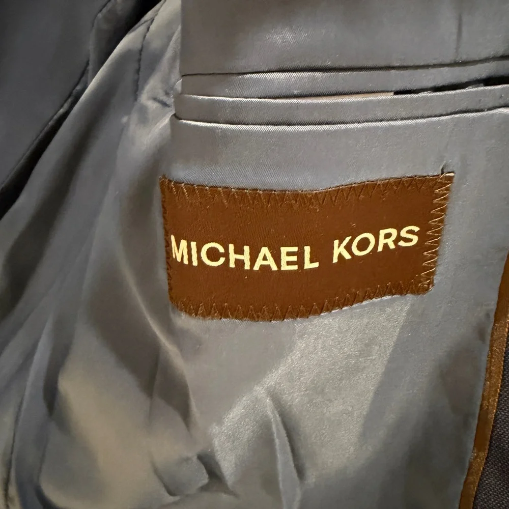 Michael Kors Navy Blue Boys Suit Jacket and Pants Size 18R